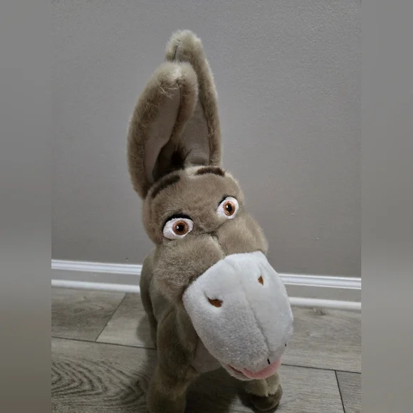 Donkey Plush From Shrek Movie Dreamworks Universal Studios 17" × 20" Stuffed - Picture 2 of 13